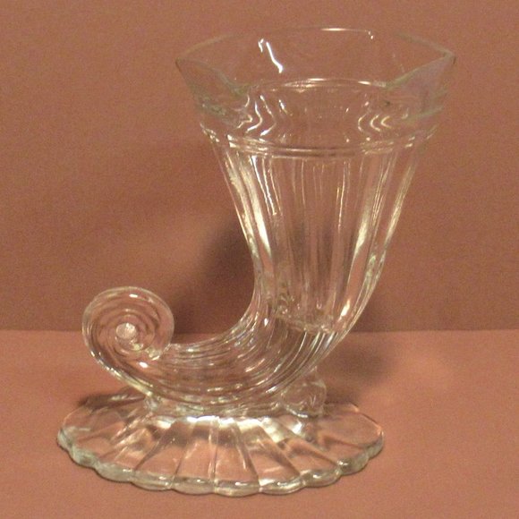 Vintage Cornucopia Horn Of Plenty Vase
